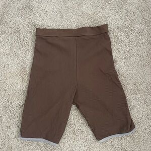 Acacia (S) Ribbed Brown Fox Shorts